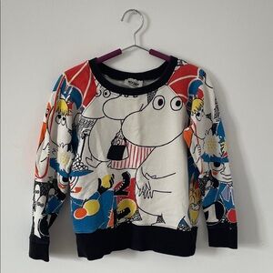 Moomin Colorful Graphic Sweater